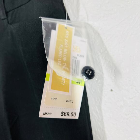 NEW! Michael Kors Gramercy Fit Trouser Flare Pant Career Casual Black - 4 - Picture 6 of 6